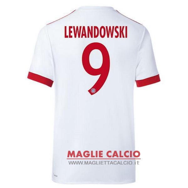 nuova maglietta bayern munich 2017-2018 lewandowski 9 terza